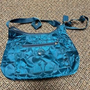 Coach purse- teal